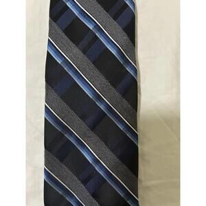 NWT VAN HEUSEN Men's Neck Tie~ Tie Right ~ Blue  ~ NEW Fashion MSRP: $45.